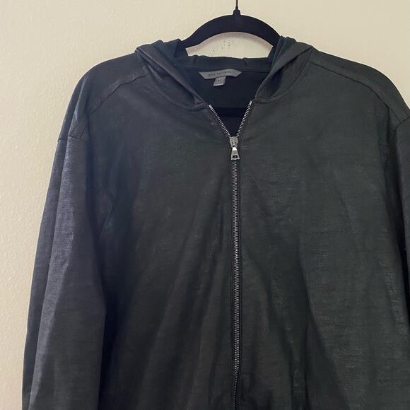 John Varvatos K3440X1 Full Zip Cotton Linen Blend Hoodie Jacket XL - Picture 8 of 8